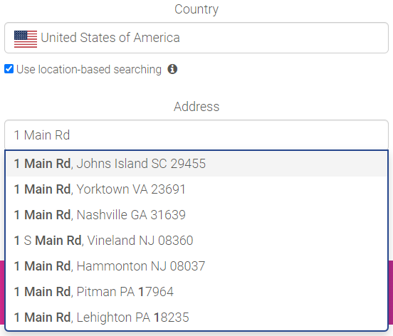 Example - location biasing on