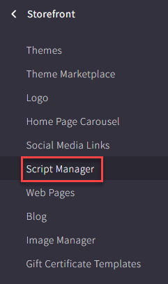 BigCommerce - Script Manager