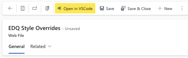 Open in VSCode