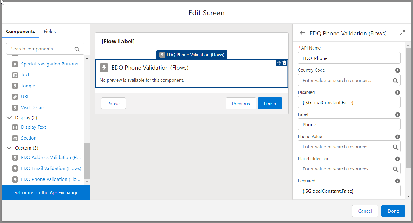 EDQ Email Validation