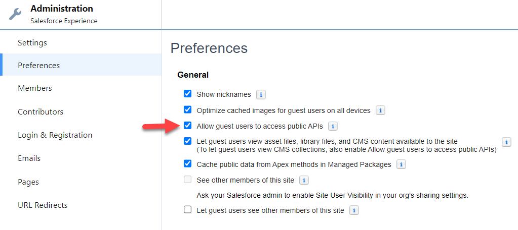 Allow guest users to access public APIs