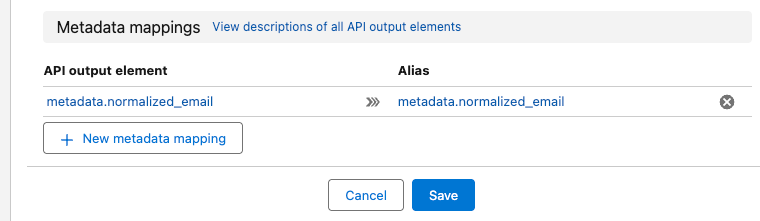 Unbound Touchpoint mappings